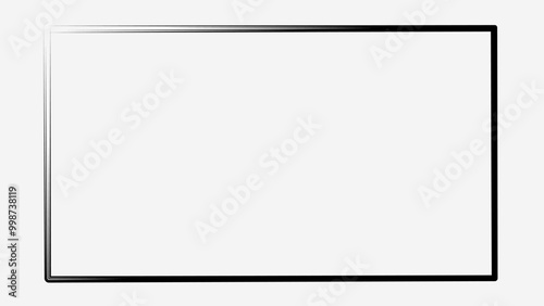 white frame with clipping path