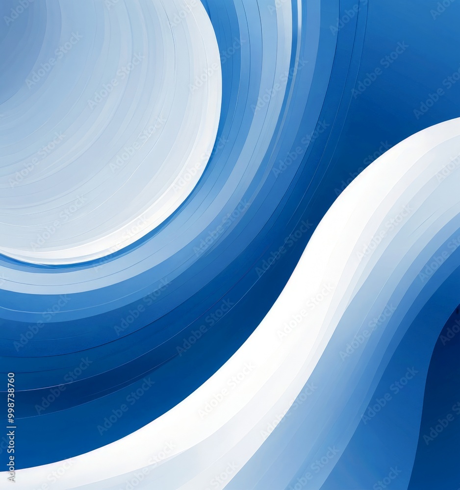 a dynamic abstract composition of blue and white waves, with a gradient effect transitioning from light to dark blue The waves overlap and curve, creating a sense of movement a dynamic abstract composition of blue and white waves, with a gradient effect transitioning from light to dark blue The waves overlap and curve, creating a sense of movement