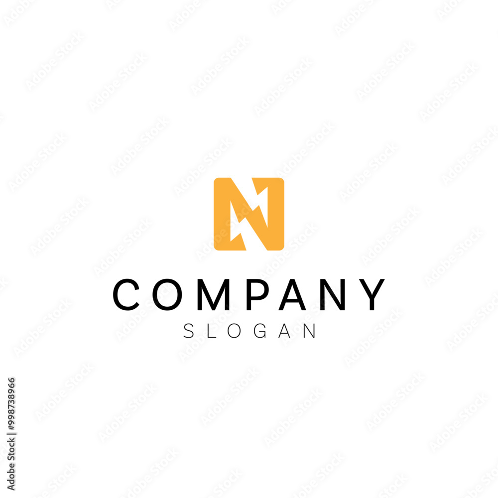 initial N logo electronic logo template vector design initial N logo electronic logo template vector design