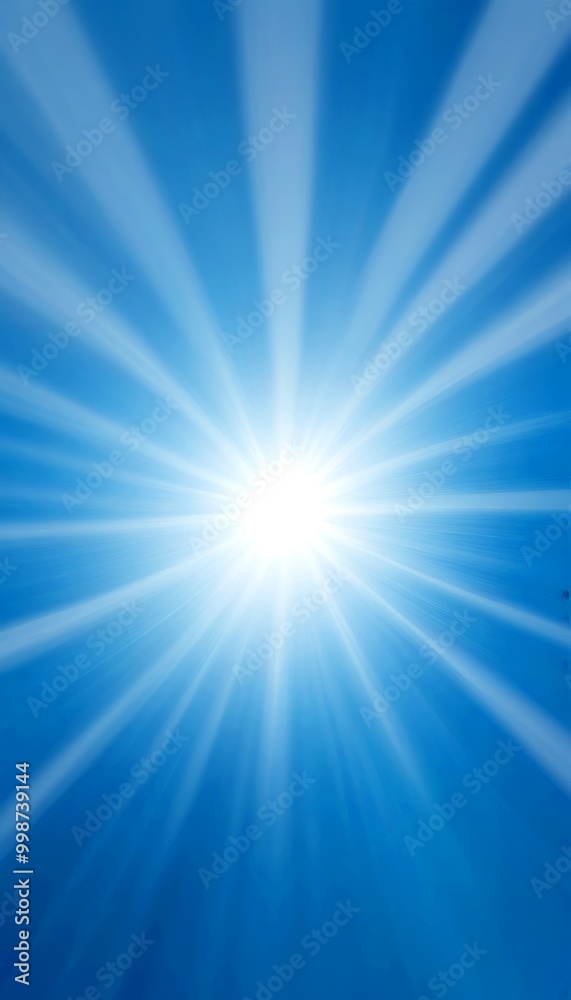 a radiant blue sky with a bright sun shining down on the scene, creating a sense of depth and perspective a radiant blue sky with a bright sun shining down on the scene, creating a sense of depth and perspective