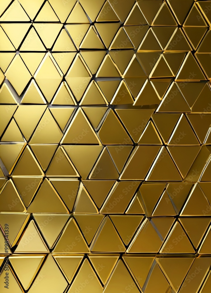 a repeating pattern of golden triangles arranged in a grid-like fashion, creating a visually striking and geometric design a repeating pattern of golden triangles arranged in a grid-like fashion, creating a visually striking and geometric design