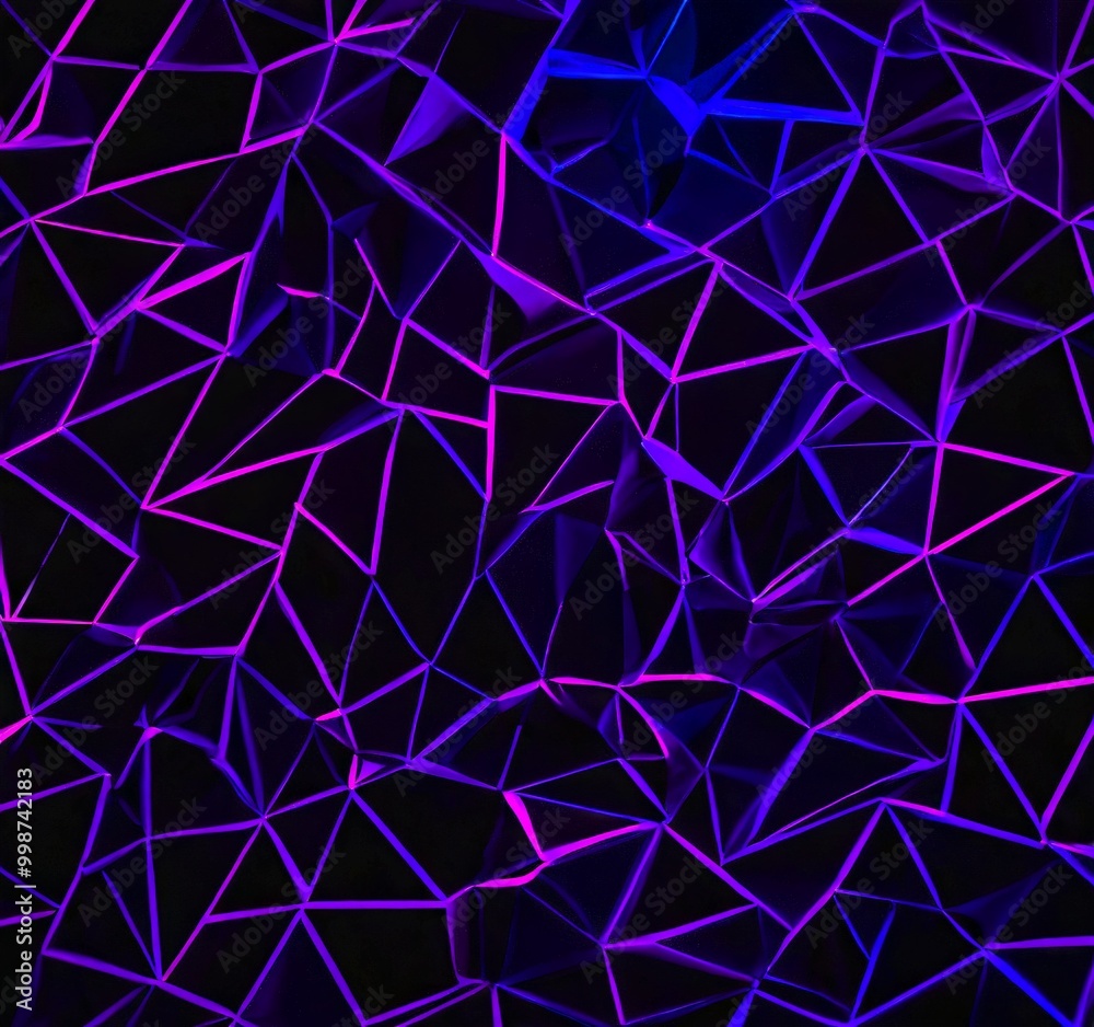 a complex pattern of intersecting lines and triangles in shades of purple and black, creating a visually striking and abstract design a complex pattern of intersecting lines and triangles in shades of purple and black, creating a visually striking and abstract design