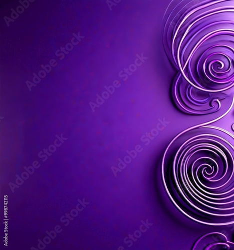 a purple background with a repeating pattern of spirals, creating a visually striking and abstract design photo