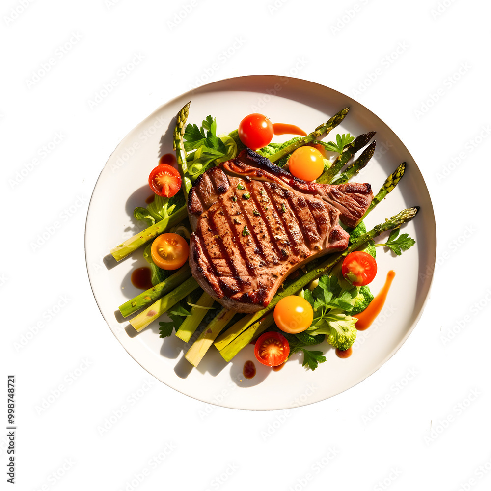 grilled meat with vegetables on transparent or white background
grilled meat with vegetables on transparent or white background