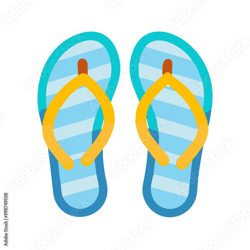 Blue Flip-Flops Icon