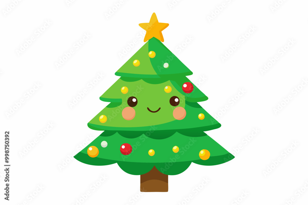 cheerful Christmas tree color cheerful Christmas tree color