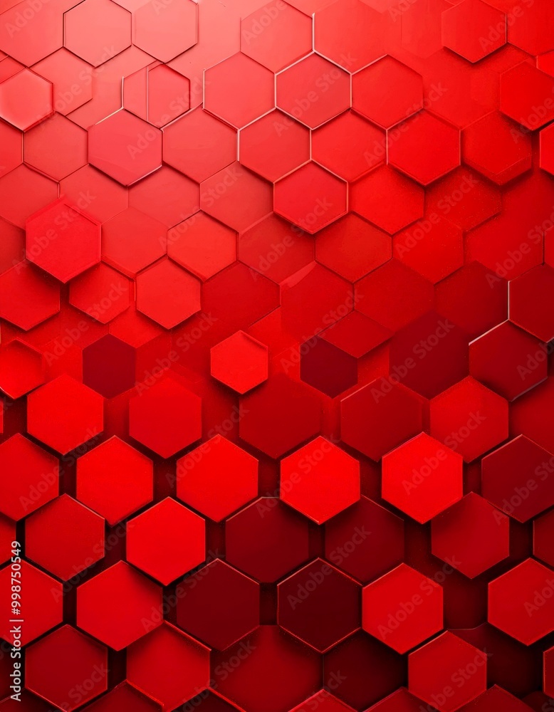 a repeating pattern of red hexagonal shapes, creating a visually striking and geometric design a repeating pattern of red hexagonal shapes, creating a visually striking and geometric design