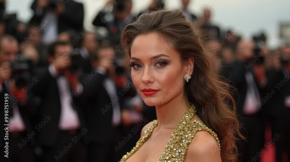 Stunning Fashion Model Red Carpet Moment Captured by Paparazzi | Glamorous Celebrity Paparazzi Shot Stunning Fashion Model Red Carpet Moment Captured by Paparazzi | Glamorous Celebrity Paparazzi Shot