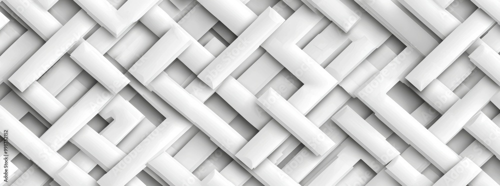 Geometric illustration with striped trellis and a maze. Geometric illustration with striped trellis and a maze.