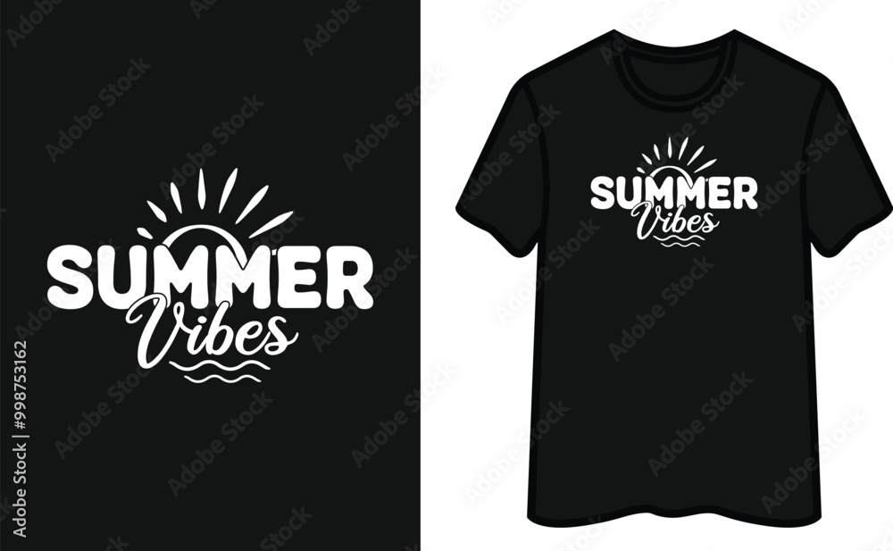 Summer Vibes quote T Shirt Design Summer Vibes quote T Shirt Design