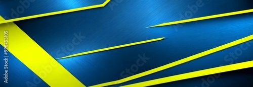 a striking abstract composition of intersecting yellow and blue lines, creating a dynamic and visually captivating pattern.