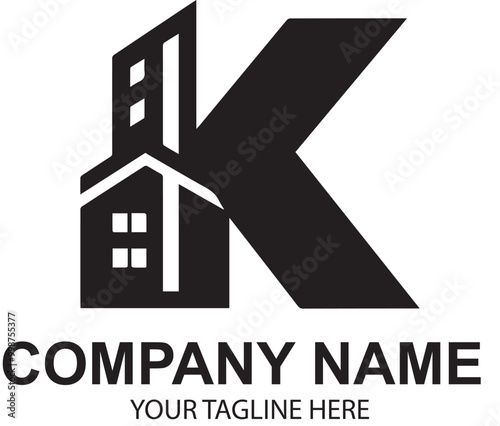 vector real etate logo design 