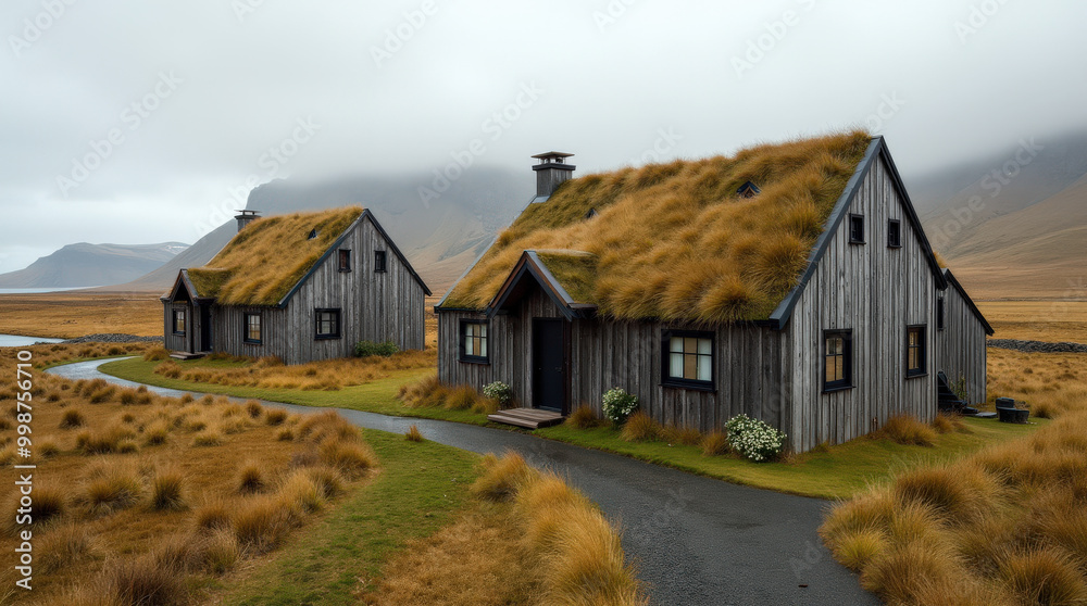 Icelandic Turf House: Historic and Scenic Home Integrated with Nature’s Landscape, Perfect for Eco-Architecture Enthusiasts and Sustainable Travel Icelandic Turf House: Historic and Scenic Home Integrated with Nature’s Landscape, Perfect for Eco-Architecture Enthusiasts and Sustainable Travel