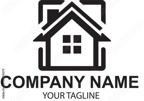 vector real etate logo design 