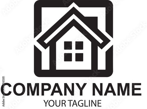 vector real etate logo design 