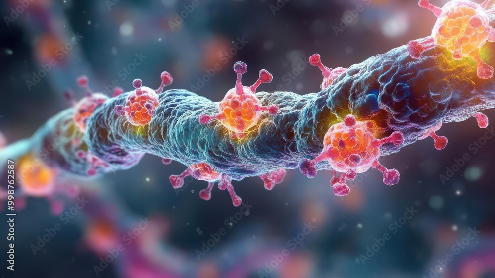 Crosssection of a cell during metaphase, molecular details in focus Crosssection of a cell during metaphase, molecular details in focus
