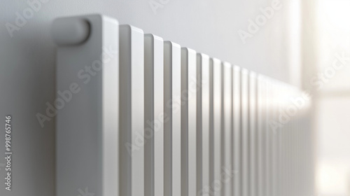 Wallpaper Mural Close-up of white radiator in a sunlit room Torontodigital.ca