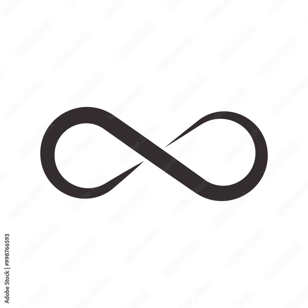 Infinity symbol icon. Vector illustration. Infinity symbol icon. Vector illustration.