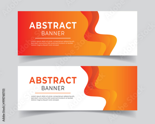 Abstract web business banner background