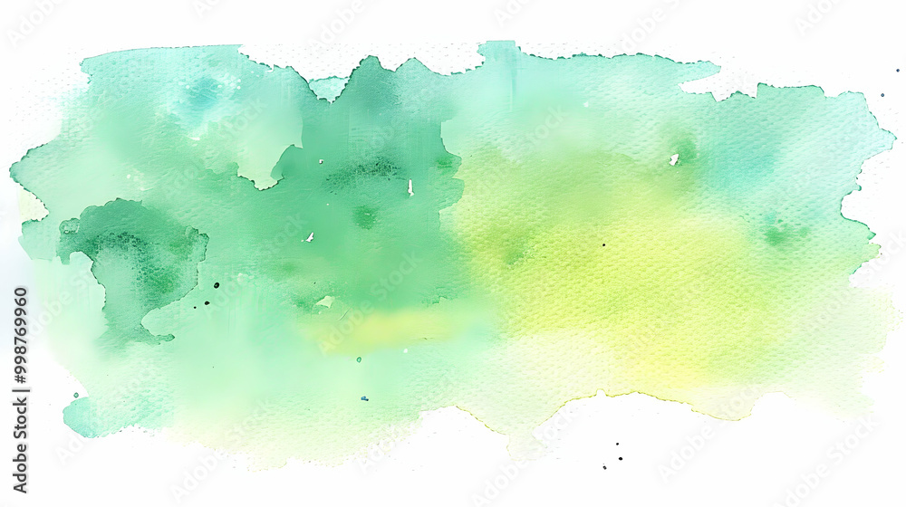 Abstract Watercolor Background with Green and Yellow Hues, Creating a Soft and Dreamy Atmosphere Abstract Watercolor Background with Green and Yellow Hues, Creating a Soft and Dreamy Atmosphere