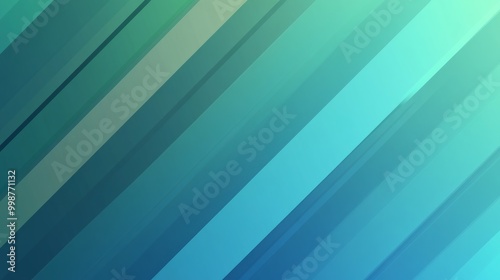 Blue and green gradient background with diagonal lines, vector illustration