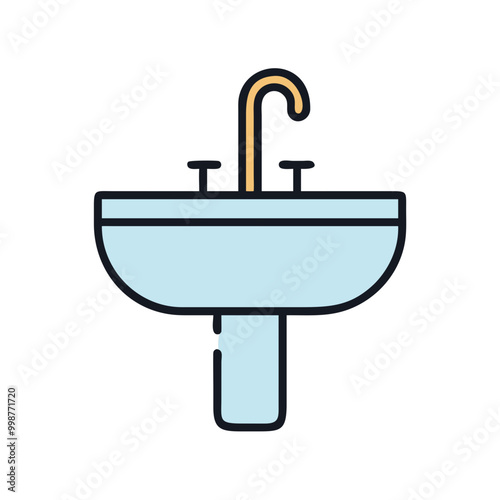 Sink with Faucet Icon
