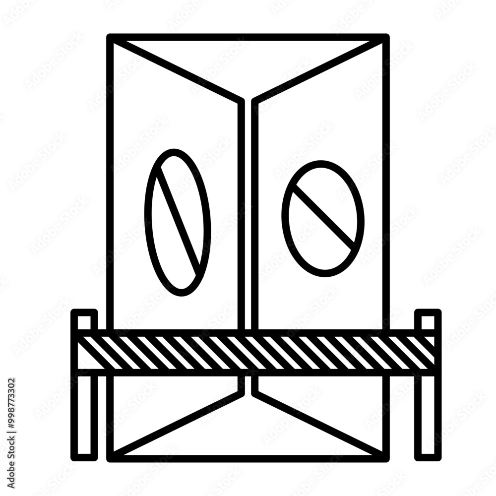 Do Not Enter Vector Line Icon Design Do Not Enter Vector Line Icon Design