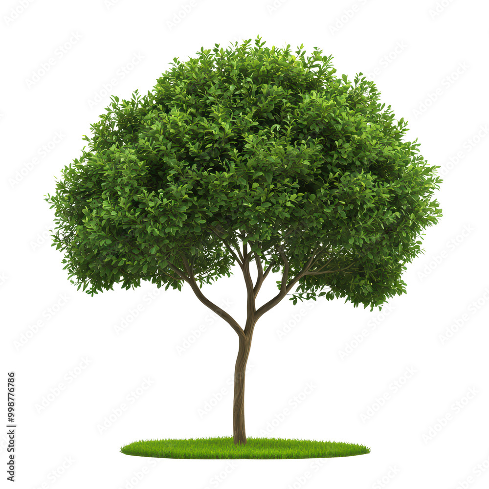 Lush green tree with a natural appearance isolated on transparent background. Lush green tree with a natural appearance isolated on transparent background.