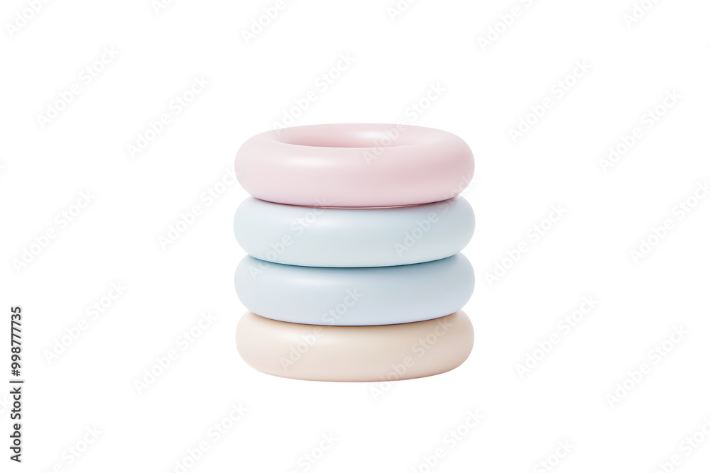 Stack of colorful ceramic bowls isolated on transparent background. Stack of colorful ceramic bowls isolated on transparent background.