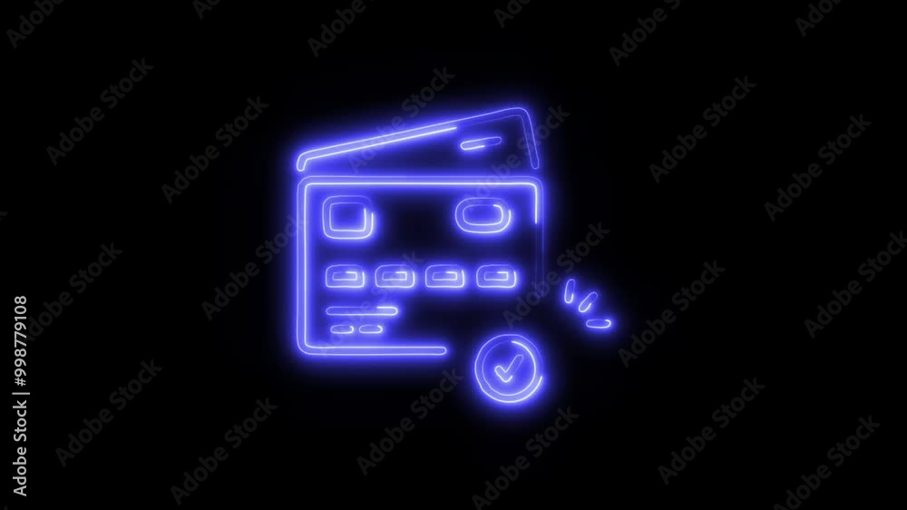 Payment Done Outline Icon in HD Video Neon Animation – Finance and Transaction Symbol with Dynamic Glow on Black Background Payment Done Outline Icon in HD Video Neon Animation – Finance and Transaction Symbol with Dynamic Glow on Black Background