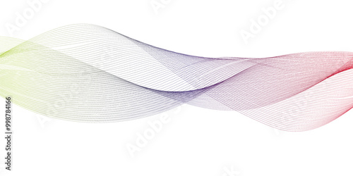 abstract blue wave line on the white background image unique pattern graphics element modern summer creative gradient effect on the line vector illustration futuristic technological canvas template