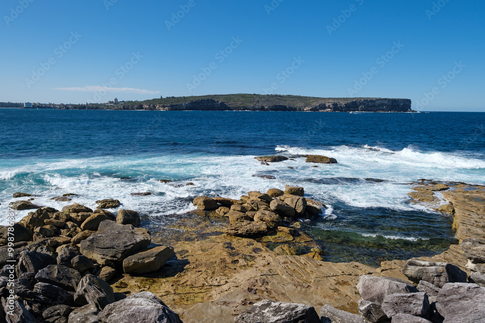 Shores near Hornby Lighthouse at South Head, New South Wales, Australia Shores near Hornby Lighthouse at South Head, New South Wales, Australia