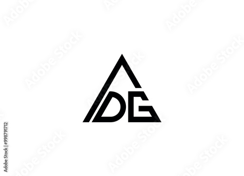 Free Download ADG logo design vector icon template with white background - GFXLoad