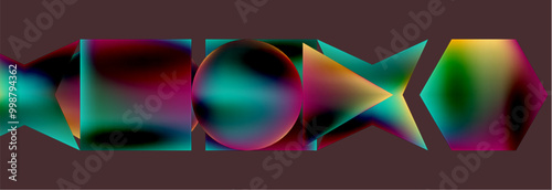 Fluid color geometric shapes abstract background. Vector Illustration For Wallpaper, Banner, Background, Card, Book Illustration, landing page