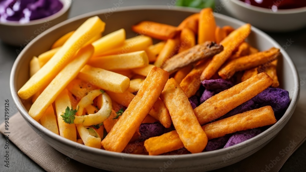 Deliciously seasoned sweet potato fries Deliciously seasoned sweet potato fries