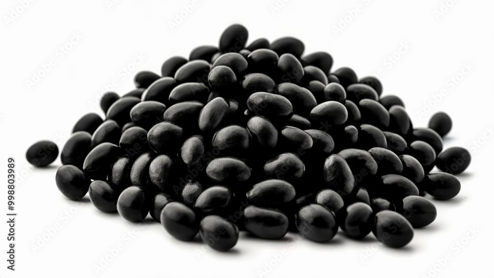 A pile of shiny black olives A pile of shiny black olives