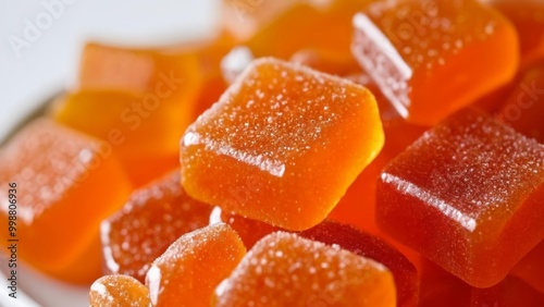 Wallpaper Mural  Deliciously sweet and tangy orange candy cubes Torontodigital.ca