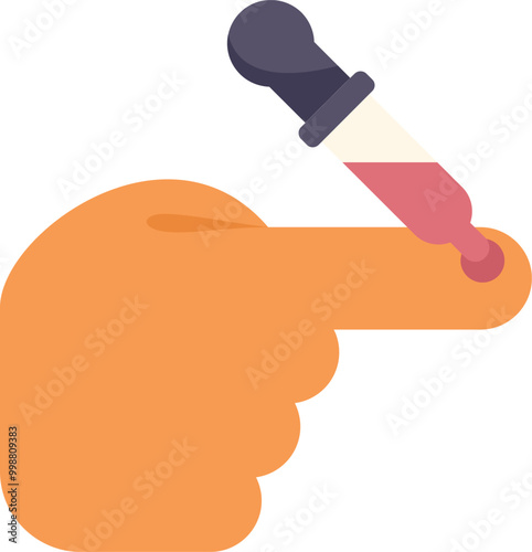 Doctor applying antiseptic iodine solution on injured finger using dropper