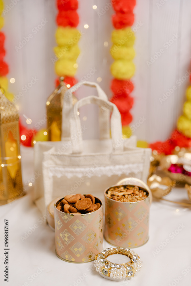 Diwali Gift Hamper | Festive Gift Basket Filled with Traditional Sweets and Treats for the Festival of Lights Diwali Gift Hamper | Festive Gift Basket Filled with Traditional Sweets and Treats for the Festival of Lights