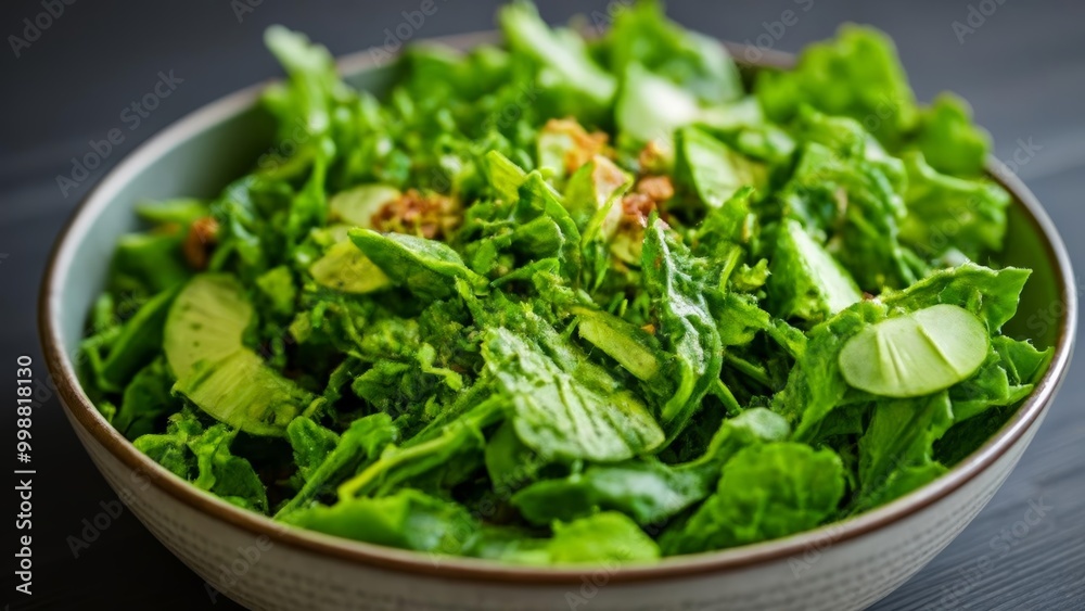 Freshly prepared salad ready to be enjoyed Freshly prepared salad ready to be enjoyed