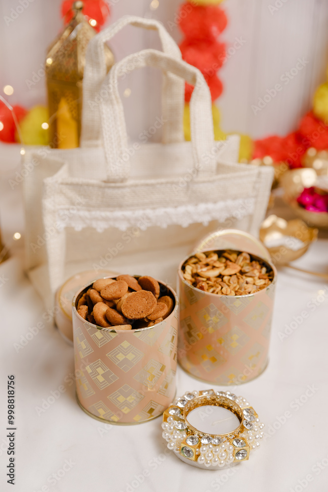 Diwali Gift Hamper | Festive Gift Basket Filled with Traditional Sweets and Treats for the Festival of Lights Diwali Gift Hamper | Festive Gift Basket Filled with Traditional Sweets and Treats for the Festival of Lights