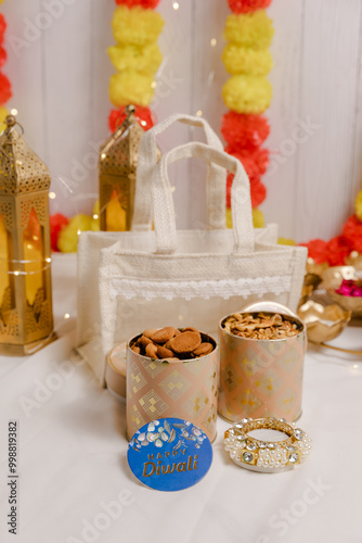 Diwali Gift Hamper | Festive Gift Basket Filled with Traditional Sweets and Treats for the Festival of Lights