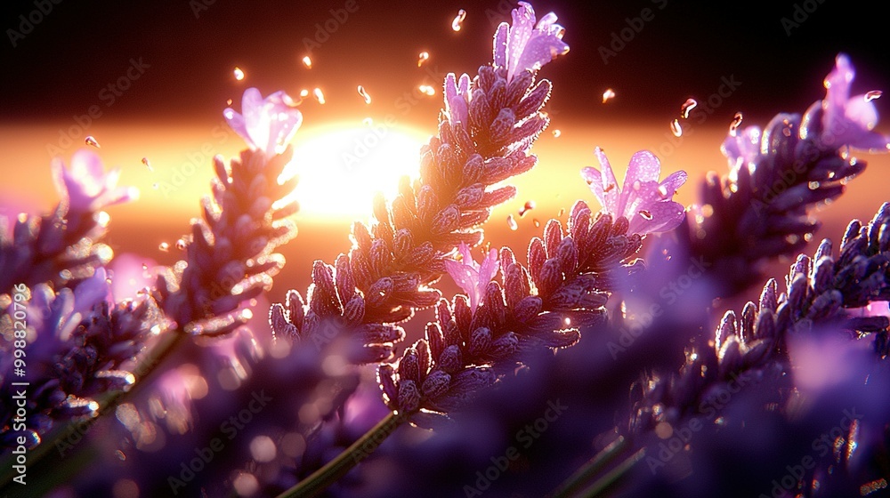   A close-up of a bouquet with sunlight in the background