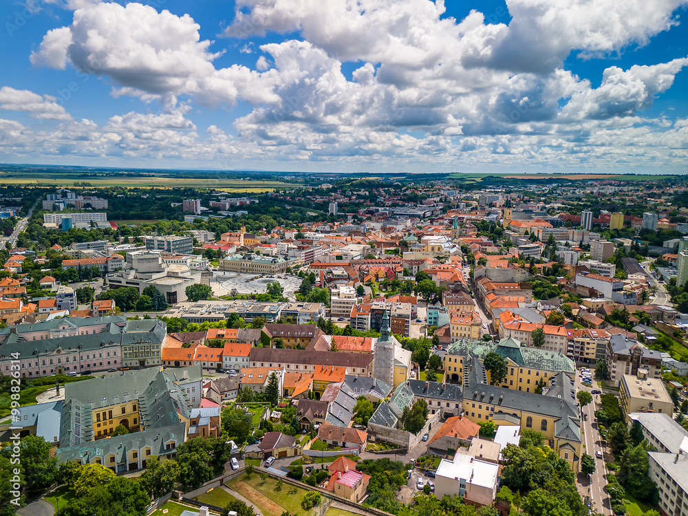 Fototapeta premium Aerial View Over Nitra City, Slovakia