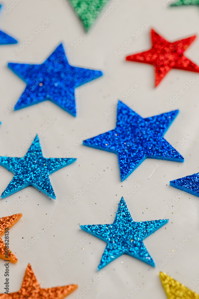 Obraz premium Star Shape Sticker | Fun and Colorful Decorative Stickers for Crafts and Creative Projects