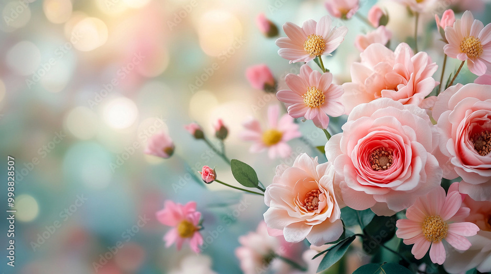 summer flowers on Blurred background with soft pastel colors,
summer flowers on Blurred background with soft pastel colors,