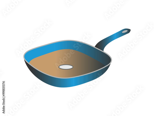 Frying pan icon vector concept design