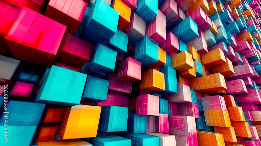 Abstract 3D Cube Art Collection: Geometric Designs, Textures, and Colorful Patterns Abstract 3D Cube Art Collection: Geometric Designs, Textures, and Colorful Patterns