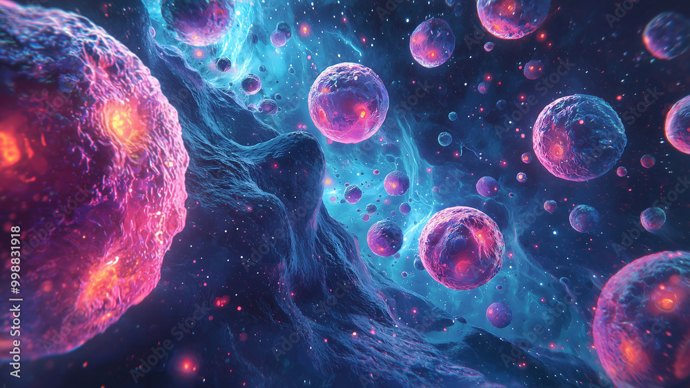 Cells - space, science, universe, galaxy, nebula, stars, cosmos, outer space, abstract, surreal, fantasy, particles, bubbles, blue, purple, pink, glowing Cells - space, science, universe, galaxy, nebula, stars, cosmos, outer space, abstract, surreal, fantasy, particles, bubbles, blue, purple, pink, glowing