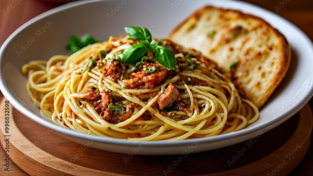 Delicious pasta dish ready to be savored Delicious pasta dish ready to be savored
